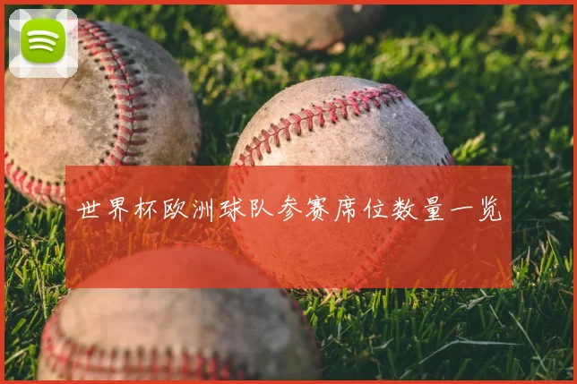 世界杯欧洲球队参赛席位数量一览